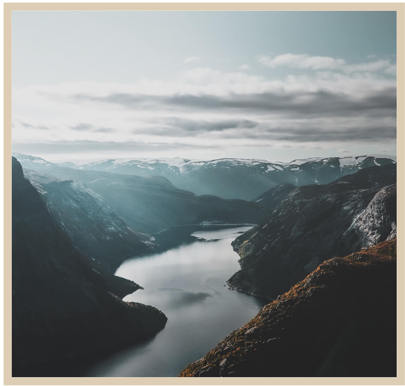 Norwegian landscape frame